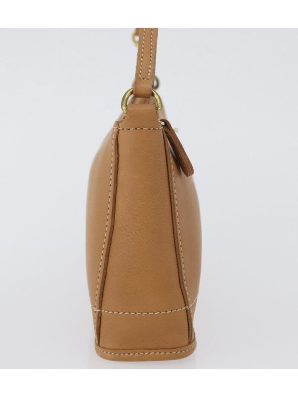 Coach Hand Pouch PVC Beige Gold - Picture 4 of 16